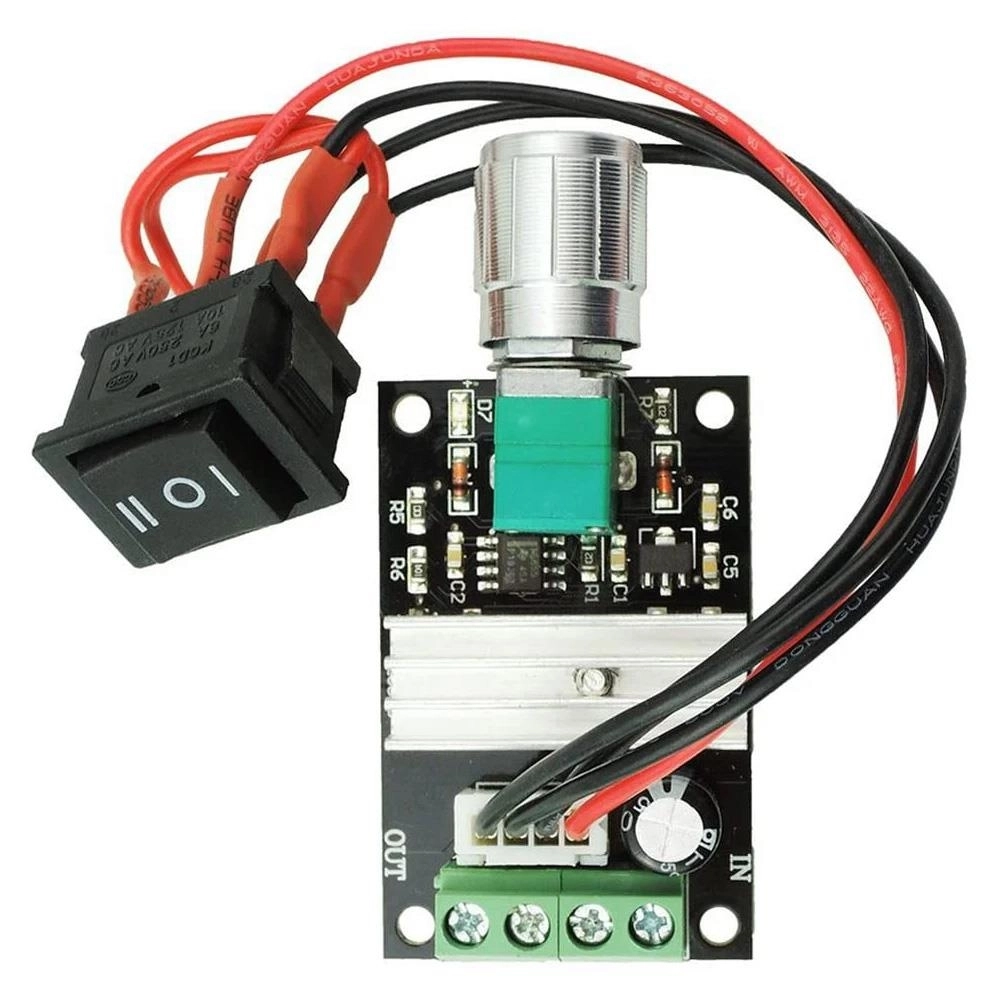 Motor Sürücü Ayarlanabilir Çift Yönlü PWM Motor Hız Kontrol Modülü 6V 12V 24V 3A 80W
