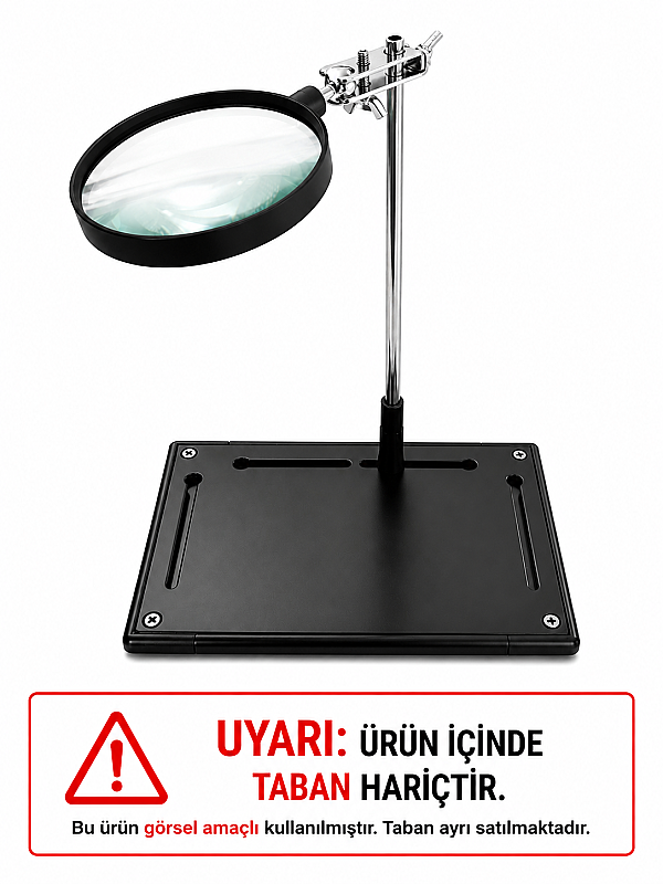 ZD-11P 3X OD90MM Büyüteçli Yardımcı El - Mercek Aparatı - TABANSIZ