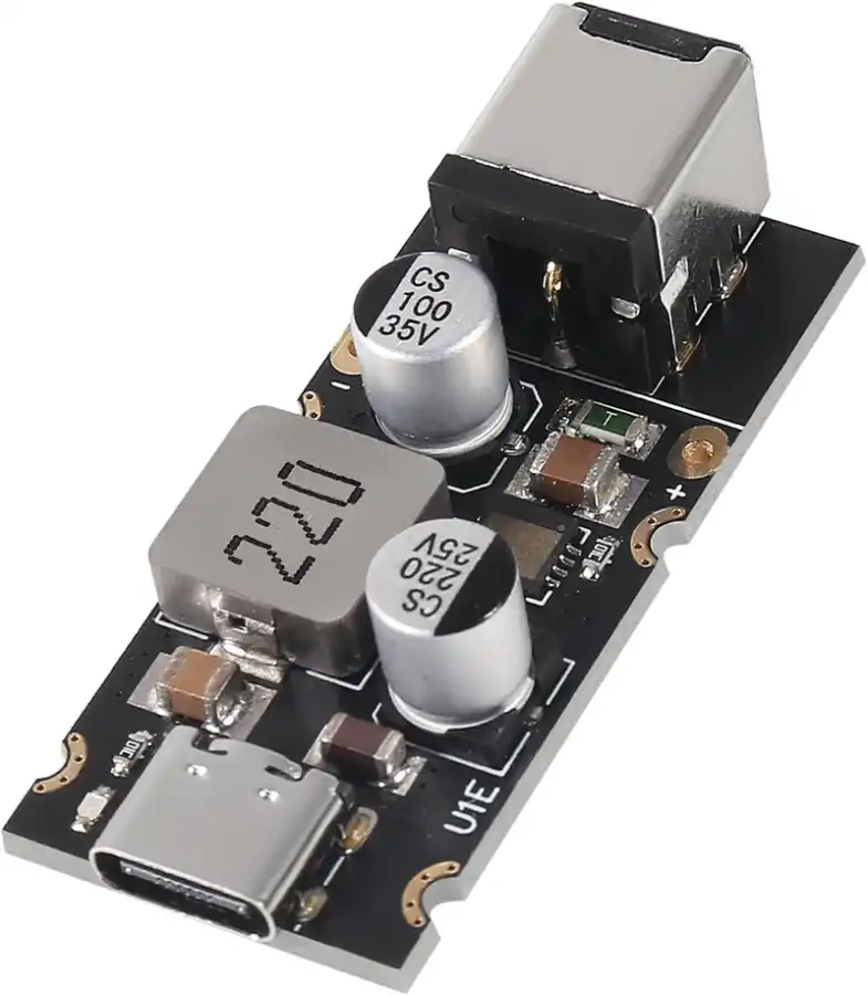 Pd65w Type-C USB Qc3.0 5V 9V 12V 20V Hızlı Şarj Modülü – 2.5x5.5 Jack
