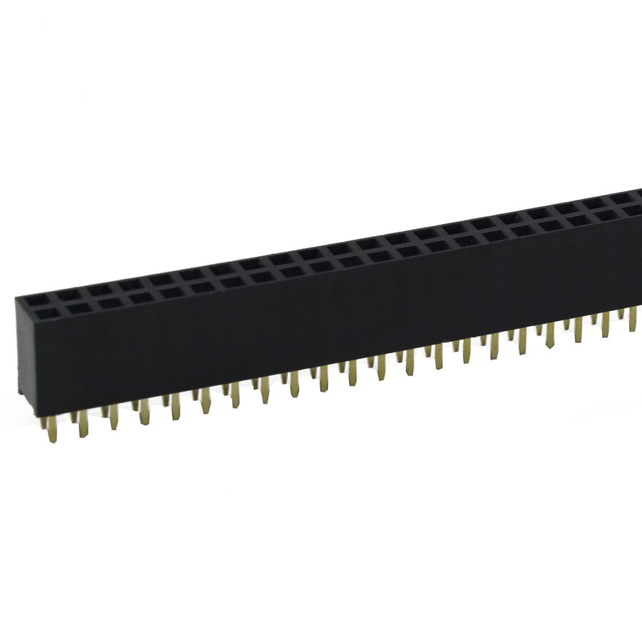 2x40 Dişi Header 80 Pin 2.54mm 180 Derece
